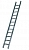 Лестница приставная алюминиевая 12 ступеней